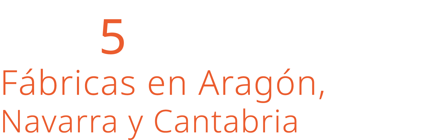  5 F bricas en Arag n, Navarra y Cantabria 