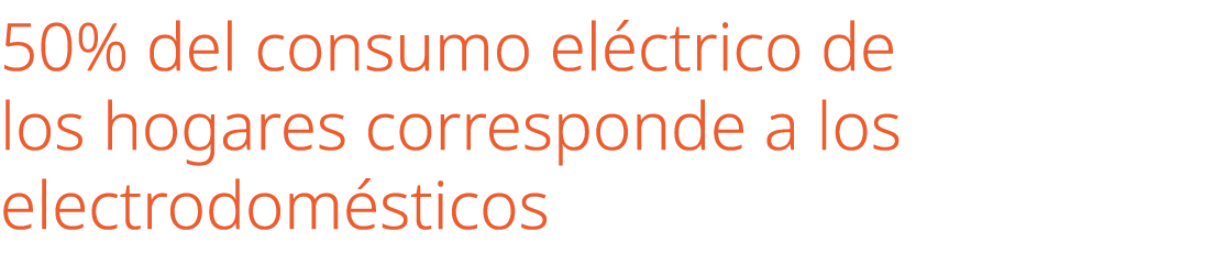 50% del consumo el ctrico de los hogares corresponde a los electrodom sticos 
