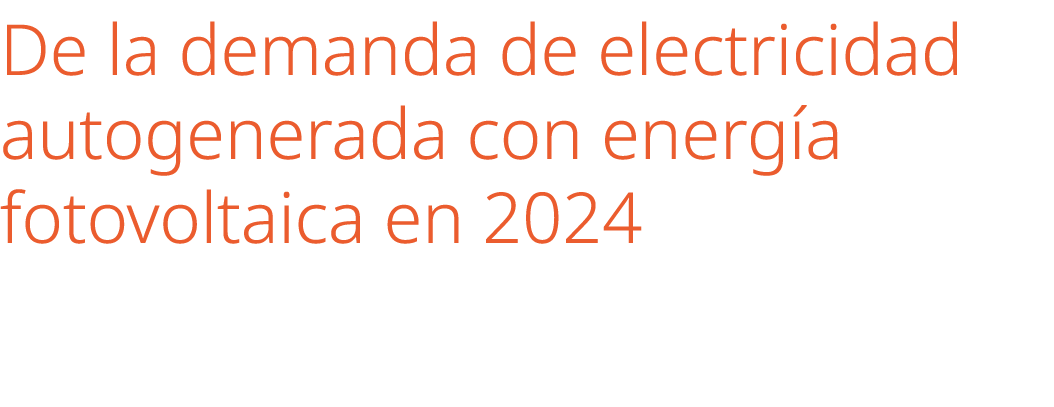 De la demanda de electricidad autogenerada con energ a fotovoltaica en 2024 