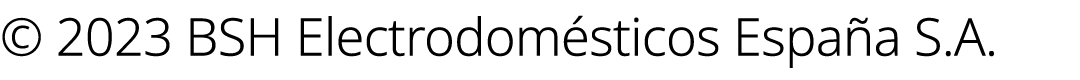 © 2023 BSH Electrodom sticos Espa a S.A.