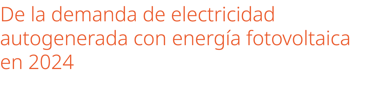De la demanda de electricidad autogenerada con energ a fotovoltaica en 2024 