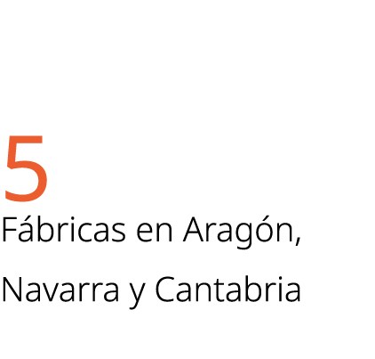 5 F bricas en Arag n, Navarra y Cantabria 