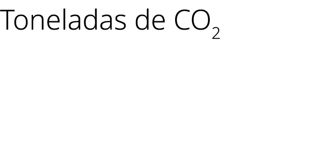 Toneladas de CO2 