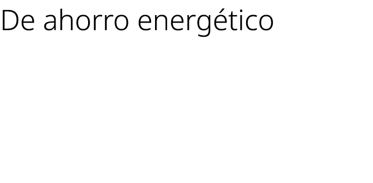 De ahorro energ tico